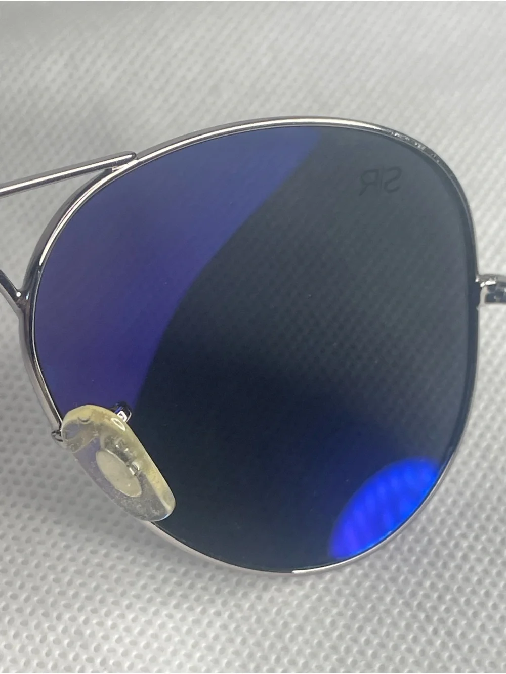 Shady Rays Classic Aviator Polarized Sunglasses Silver Metal Deep Blue Lenses